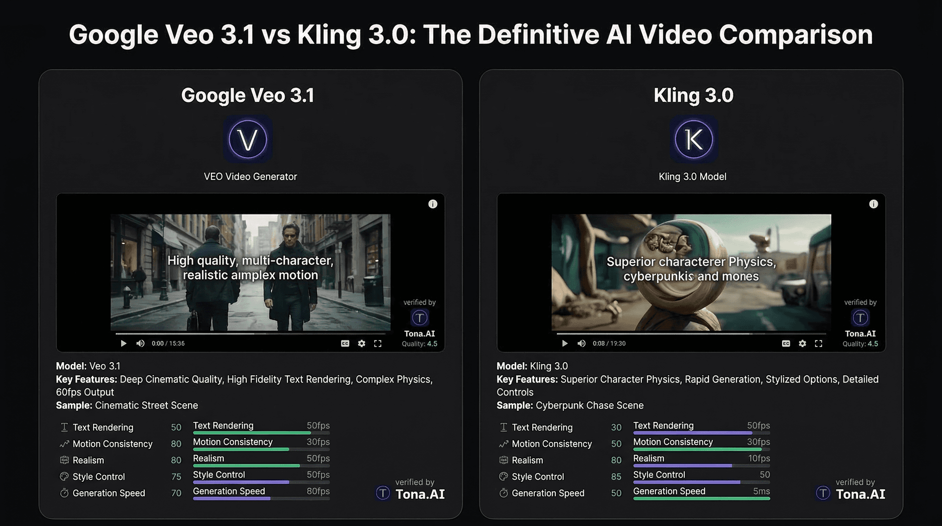 Google Veo 3.1 vs Kling 3.0: The Definitive AI Video Comparison