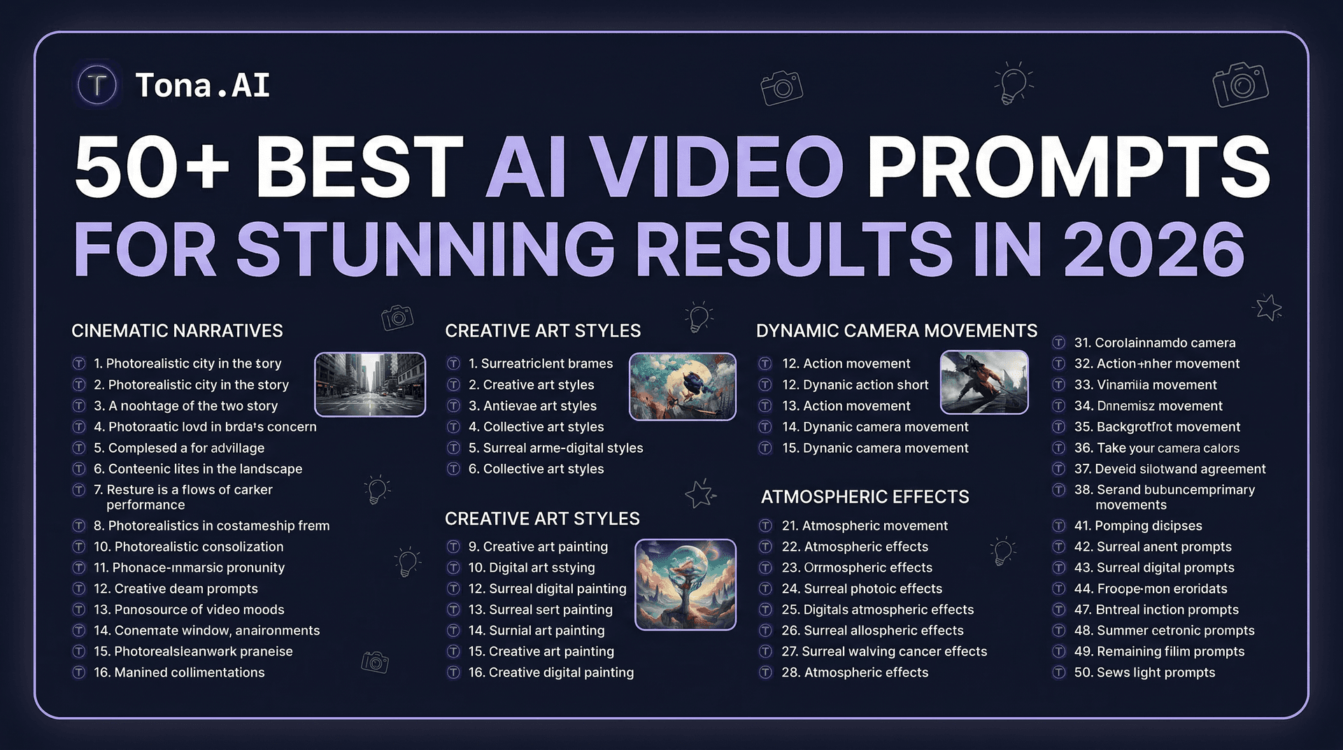 50+ Best AI Video Prompts for Stunning Results in 2026